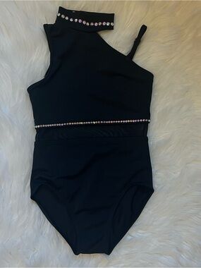 Custom Leo - AB Rhinestones - One-Shoulder